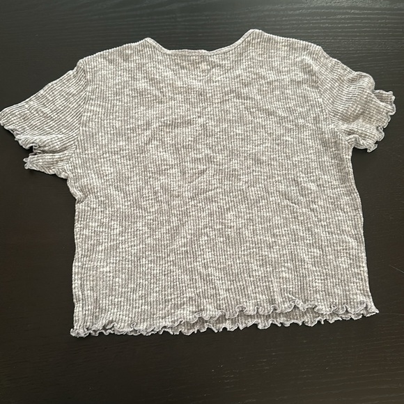 Two American Eagle, lettuce, edge, T-shirts women’s size medium. Very soft. - Picture 7 of 7